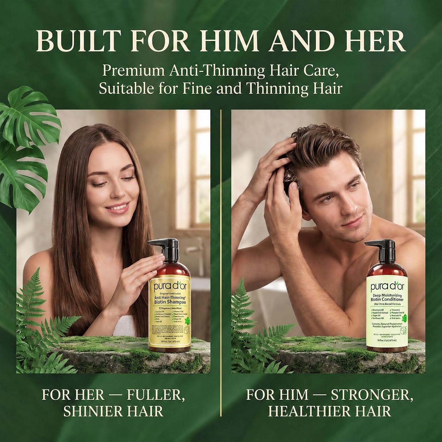 Best Shampoo & Conditioner – PURA D’OR Hair Regrowth Review